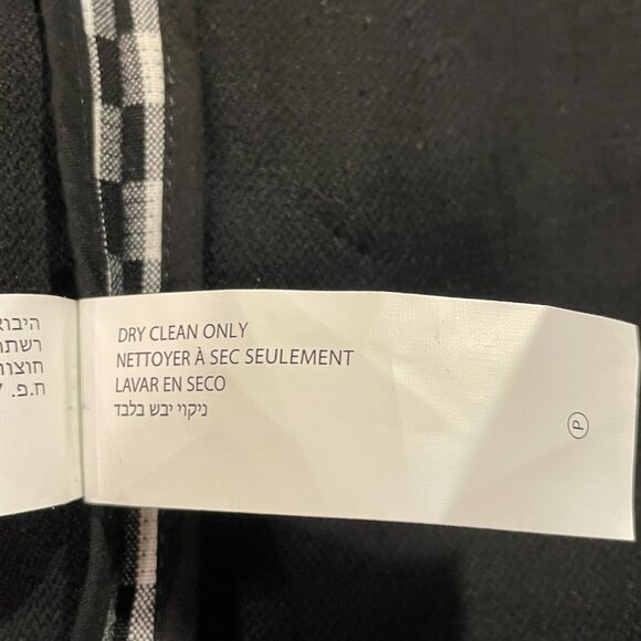 (NEW) BLACK TAPE Long Line Coat Buffalo Check Long Sleeve Oversize, B & W - XL - Picture 8 of 8